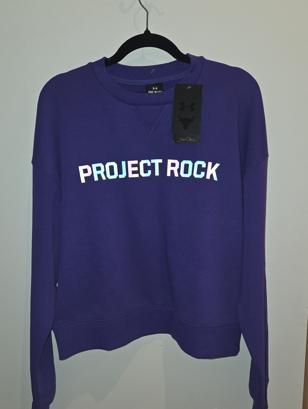 Under Armour Purple Project Rock Crewneck Sweatshirt